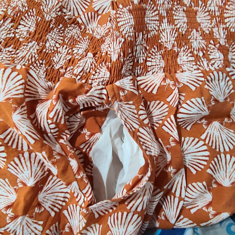 Maeve Anthropologie Seashell Printed Wide-Leg Pants Medium - Picture 9 of 15